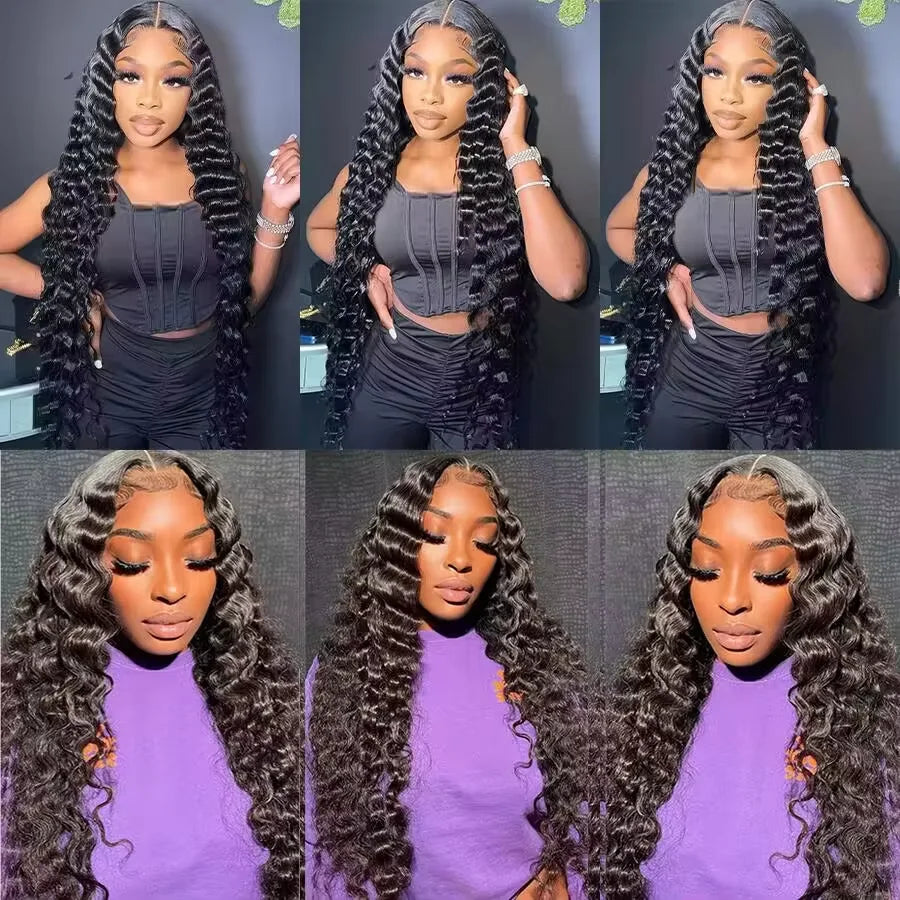 Brazilian Remy Deep Wave Hair Extensions – 20–22 Inch, 1–4 Bundles, Natural Soft & Tangle-Free